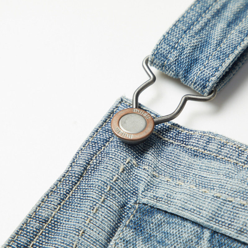 【商场同款】谜底2019秋新品女背带裤 谜底牛仔裤