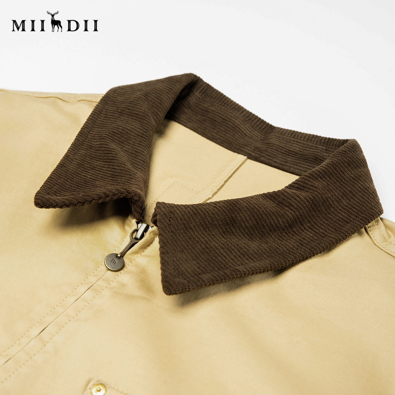 谜底撞色翻领外套长袖2026春季新品工装复古短款夹克女265MW5035,淘宝优惠券,粉丝福利购,淘宝优惠卷