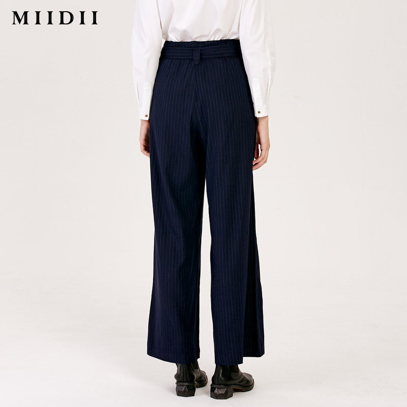 【商场同款】谜底2019秋新知性阔腿裤 谜底休闲裤