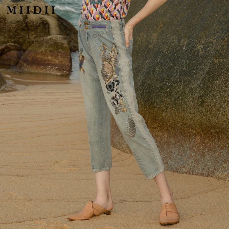 【商场同款】谜底20夏季新品牛仔裤 谜底牛仔裤