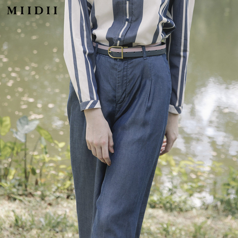 谜底/ miidii20春新品舒适牛仔裤 谜底牛仔裤