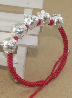 s999纯银3d硬足银五福招财进宝