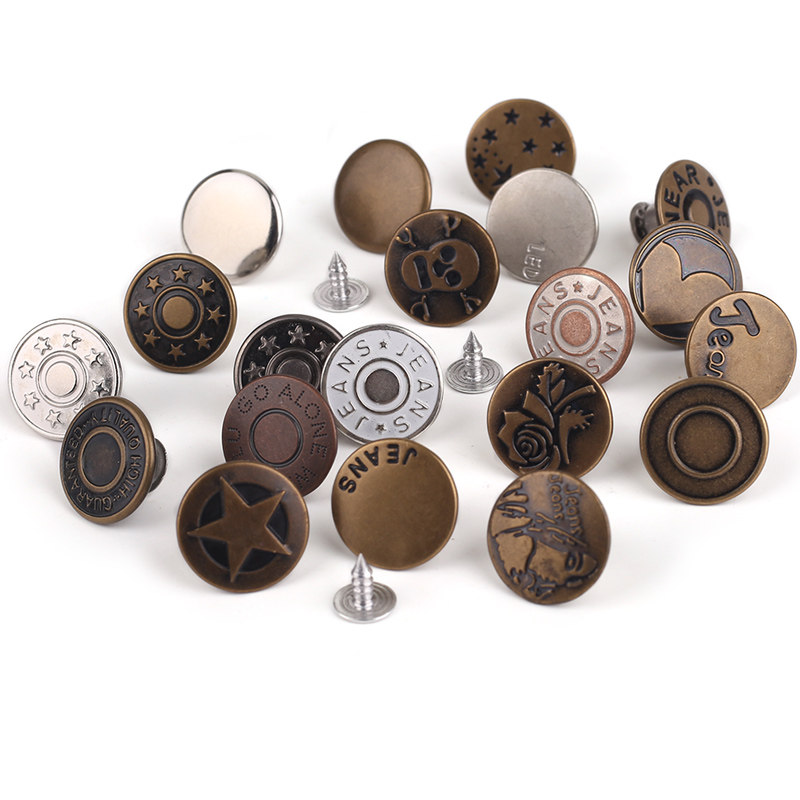 铜金属男牛仔裤牛仔外套摇头工字扣纽扣女背带裤扣背带扣衣服扣子,淘宝优惠券,粉丝福利购,淘宝优惠卷