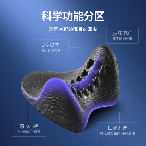 佳奥颈椎疼痛反弓牵引富贵包曲度变直脖子前倾矫正专用硬枕头男女 - 图1