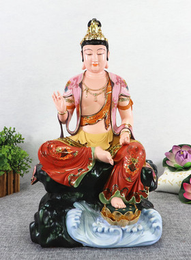 中式自在观音菩萨摆件佛像