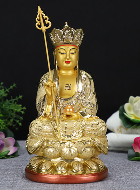 佛堂桌面地藏王摆件菩萨像