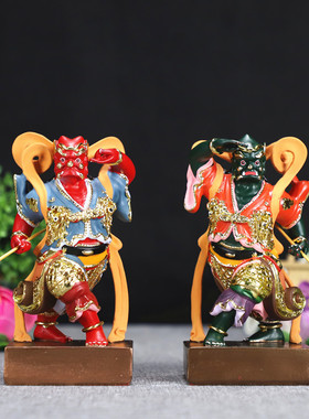 妈祖左右护法摆件千里眼顺风耳