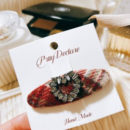 韩国进口东大门小香爱心锆石韩剧同款名媛少女心碎发夹边夹刘海夹 - 图0