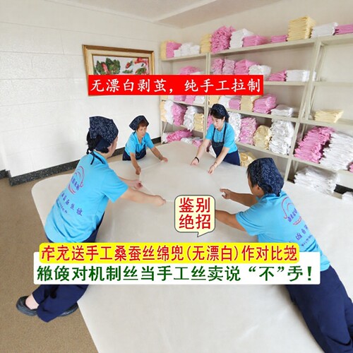 巧儿桑蚕丝被桐乡特级100%手工夏凉被儿童空调被子母春秋被夏冬被 - 图2