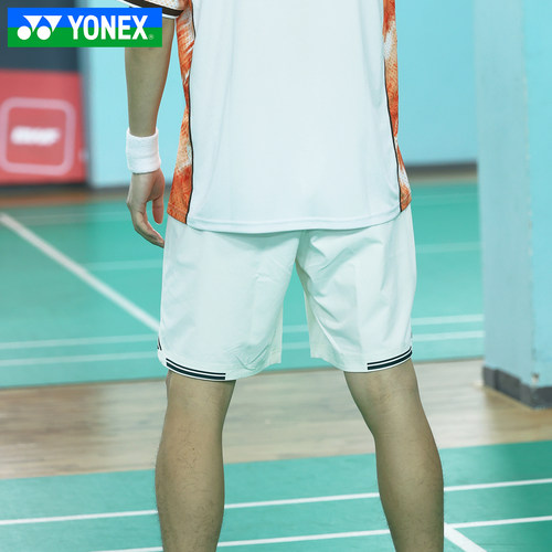YONEX尤尼克斯羽毛球服26新款YY男款舒适速干透气运动短裤15260CR - 图2