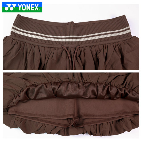 YONEX尤尼克斯羽毛球服26新款YY女款速干透气运动短裙2201026BCR - 图1