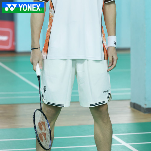 YONEX尤尼克斯羽毛球服26新款YY男款舒适速干透气运动短裤15260CR - 图0