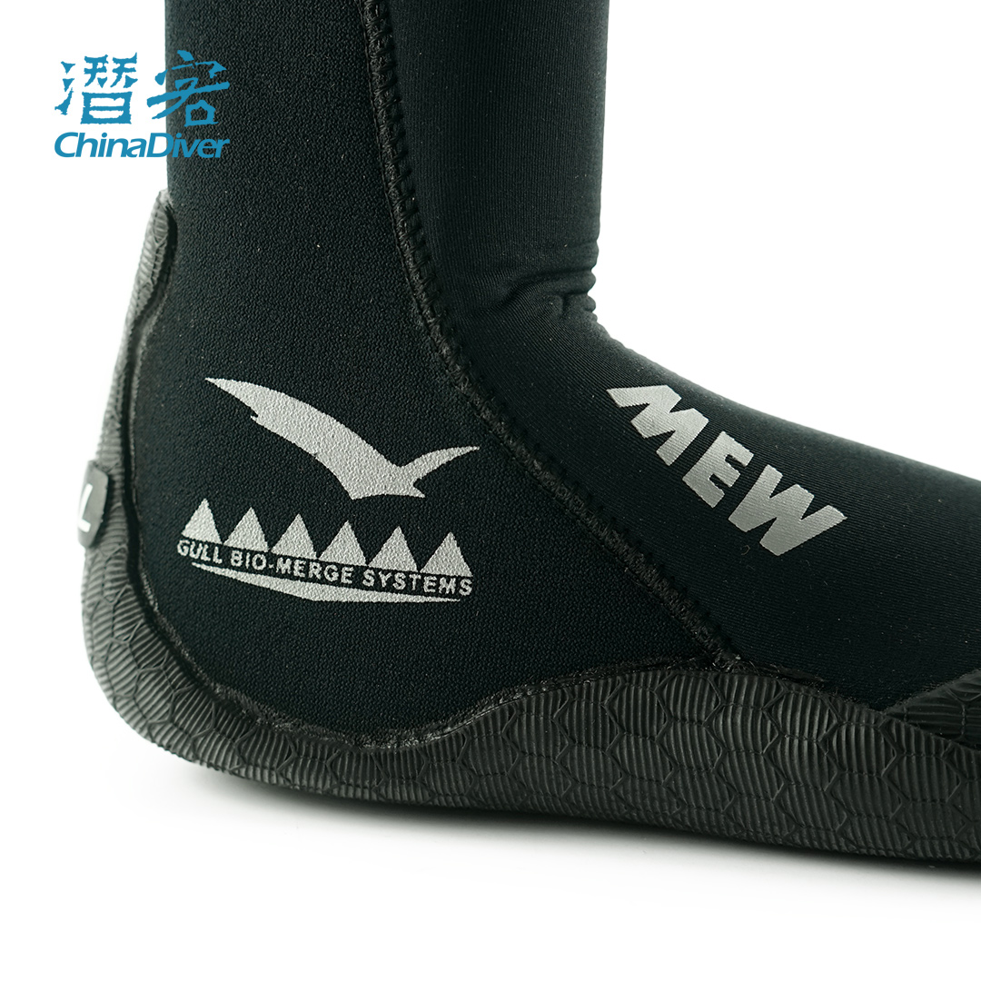 GULL MEW Boots潜水靴高帮防滑防刮厚底轻便抗菌保暖潜水鞋3mm-图0