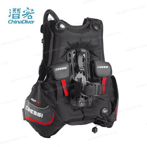 Cressi Aquaride 潜水浮力调整器专业背心款水肺调节器BCD后配重 - 图0