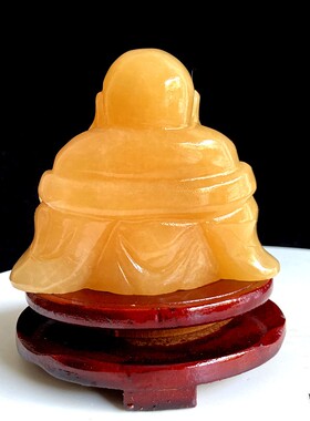 天然玉石佛像摆件玄关客厅桌面