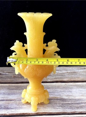 天然凤凰花瓶电视柜玉石桌面装饰