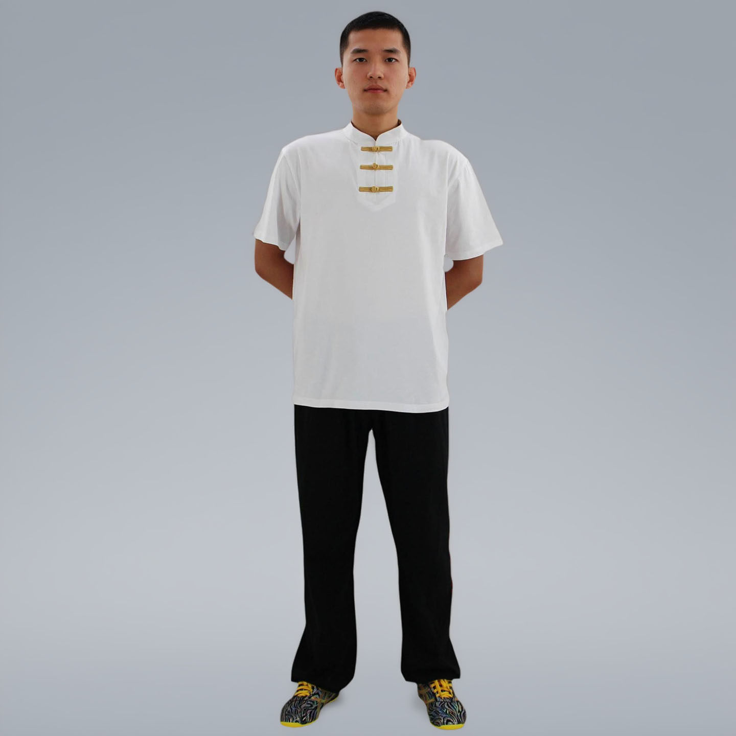 太极武术T恤武术服纯棉武馆训练服装男女同款红白黑三色太极裤,淘宝优惠券,粉丝福利购,淘宝优惠卷