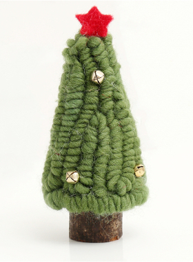 新款zakka羊毛毡球球圣诞树摆件