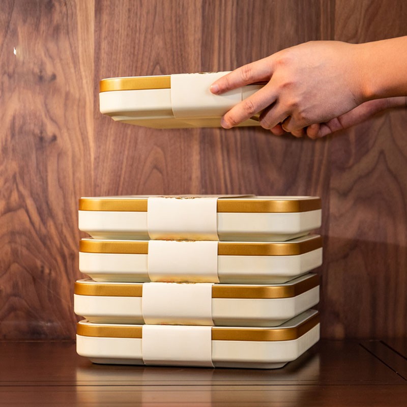 马口铁357克茶饼包装盒空礼盒老班章普洱茶收纳盒饼盒定制白茶饼 - 图1