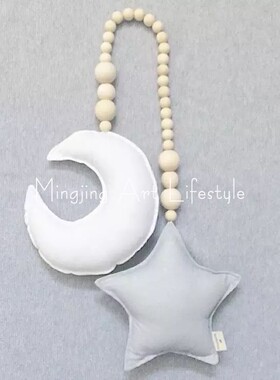 ins北欧星星月亮挂饰儿童房装饰