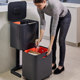 Joseph UK dry and wet separation storage trash can
