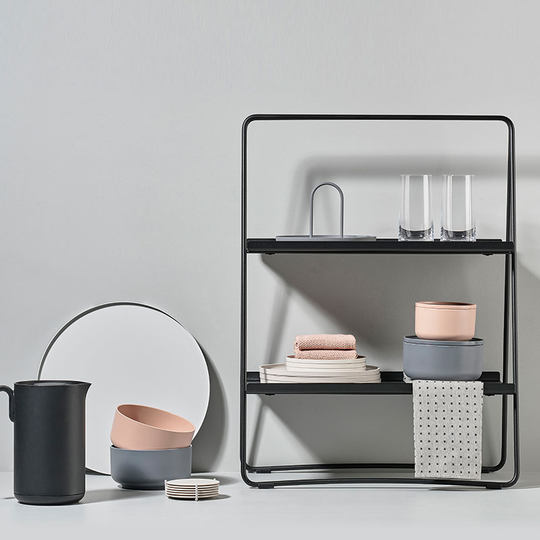 Danish zone kitchen multifunctional bedside shelf