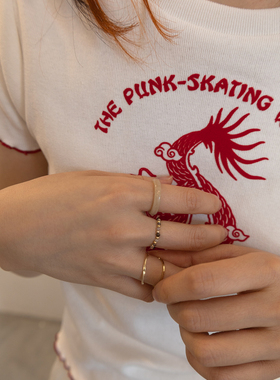 匡舟本色韩国ins简约亚克力戒指