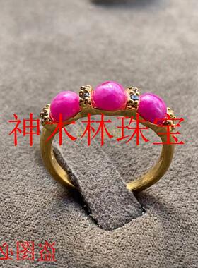 精选舒俱来戒指女款银戒指苏纪石