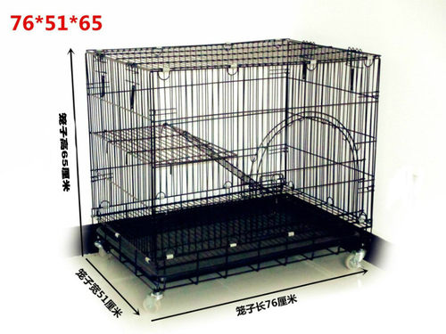 家用宠物猫笼子可全折叠大号小号双层三层四层猫窝猫别墅猫咪笼具 - 图0