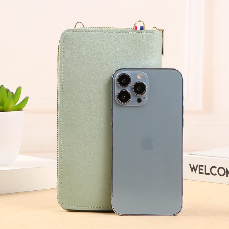 2025新款斜挎多功能可触屏手机包女拉链大容量放零钱包手机袋透明,淘宝优惠券,粉丝福利购,淘宝优惠卷