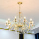 Light luxury living room French bedroom dining room crystal chandelier