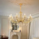 French light luxury living room bedroom dining room crystal chandelier