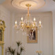 Light luxury living room French bedroom dining room crystal chandelier