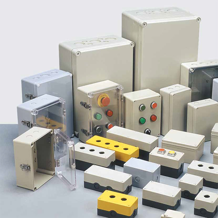 TAYEE上海天逸电器开关盒TYX1防水ABS 2位按钮盒2 3 4孔 TYX1S 1P - 图2