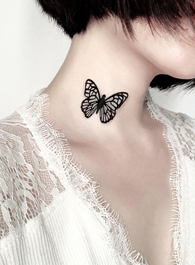 哥特风暗黑仙女镂空隐形鱼线颈链