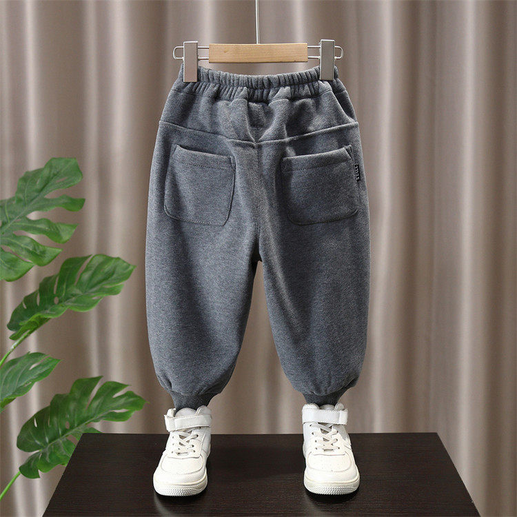 男童加绒运动裤秋冬季加厚一体绒束脚裤保暖休闲长裤子中大童卫裤,淘宝优惠券,粉丝福利购,淘宝优惠卷