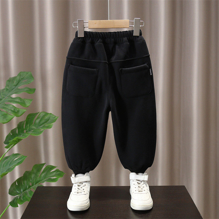 男童加绒运动裤秋冬季加厚一体绒束脚裤保暖休闲长裤子中大童卫裤,淘宝优惠券,粉丝福利购,淘宝优惠卷