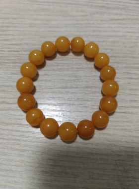 天然波罗地海老蜜蜡圆珠手串11mm10年前的货品相完美