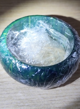 中东蜜蜡蓝雪山宽手镯老料