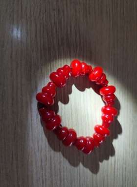 中东蜜蜡大红葫芦丝蜡手串