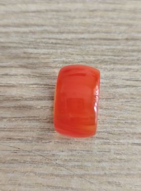 中东蜜蜡橘红丝蜡戒指筒戒时尚饰品