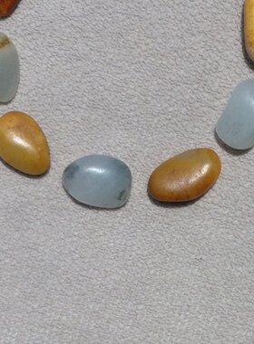 和田玉籽料原石手链多宝手串
