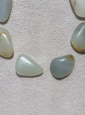 和田玉籽料原石手链白玉