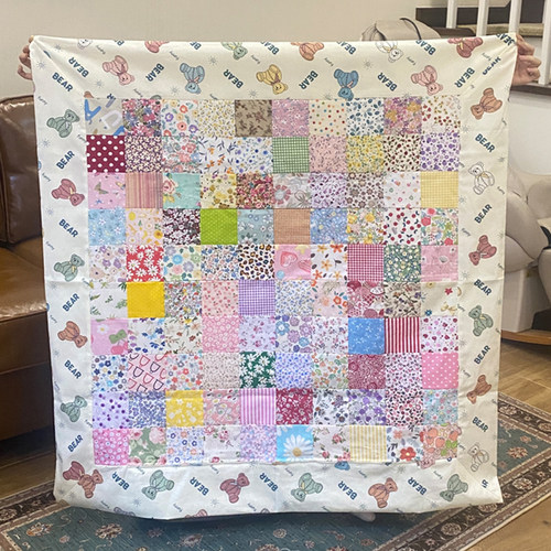 手工出生婴儿百家被拼布被子材料碎花布头娃娃衣服面料宝宝纯棉布 - 图3