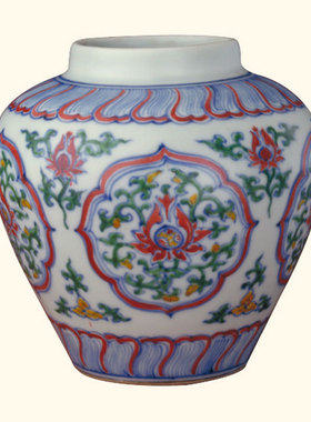 陶瓷花插陶艺家复刻中式摆件