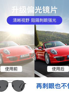 近视墨镜开车专用男士偏光太阳镜