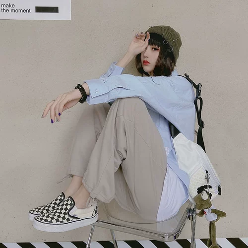 VANS Vanz Classic Slip на шахматной доске ленивые люди, пинающие женские туфли для обуви Vn000vosapk