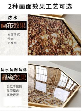 超强抗摔现代轻奢玄关装饰画