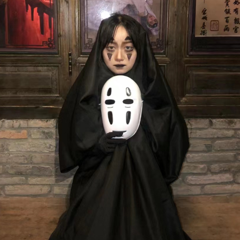 万圣节服装成人无脸男千与千寻cosplay服男女恐怖衣服恶魔幽灵鬼 - 图2