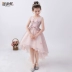 Trẻ em váy công chúa váy hồng hoa cô gái váy pettiskirt cô gái nhỏ chủ trang phục trang phục sinh nhật buổi tối - Váy trẻ em